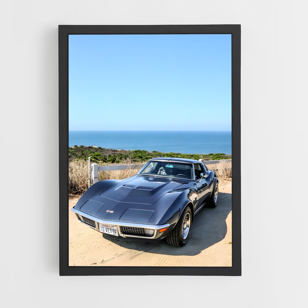 Poster Corvette au Crépuscule – affiche Chevrolet (vue 2)